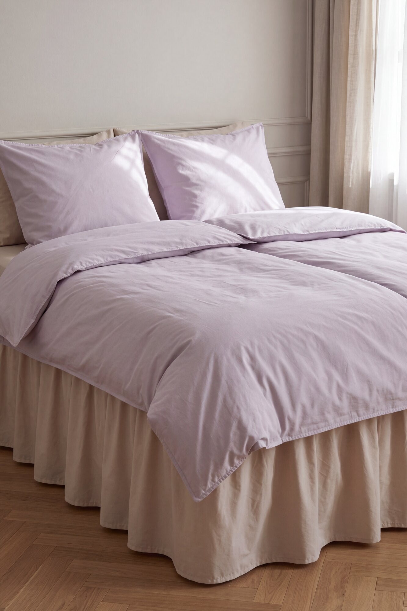 Curly Percale sengesæt - lavendel
